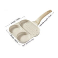 Non-stick Japanese-style aluminium alloy frying pan with composite multi-layer base for gas and induction hobs