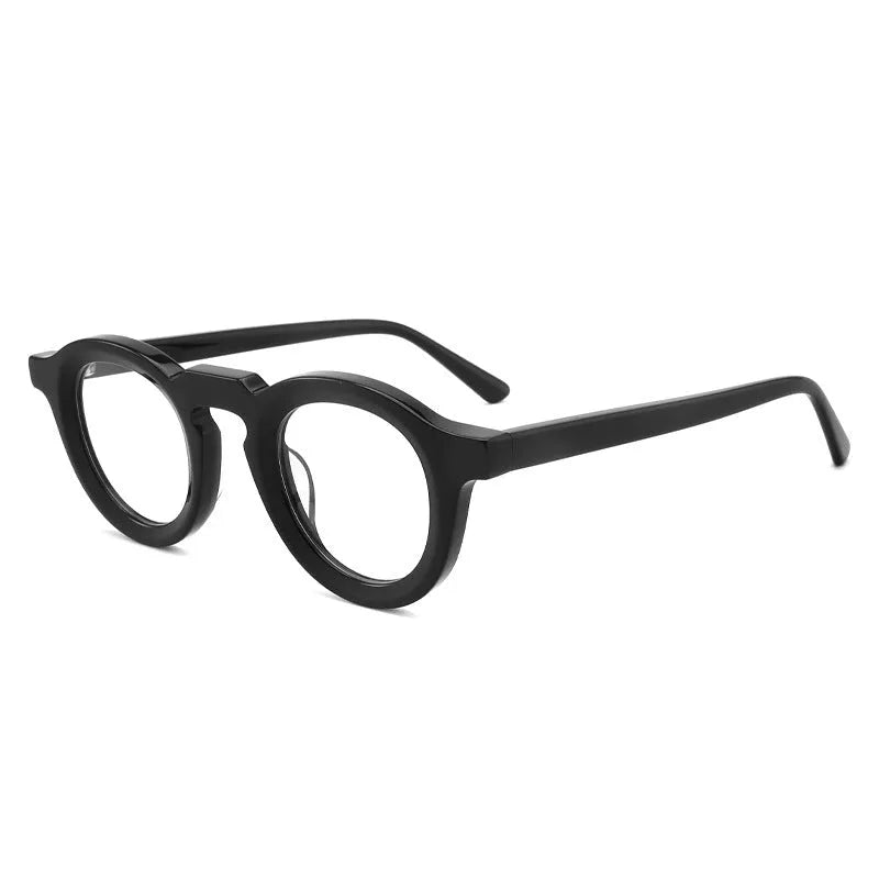 Box frame sunglasses with thick colour stitching in hip-hop style with plate frame construction