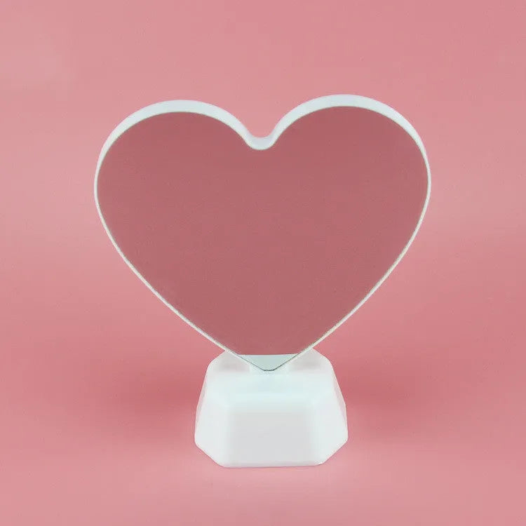 LED double-sided love tunnel light with rose red illumination measuring 16cm wide by 7cm deep by 19cm tall