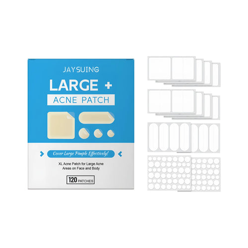 Acne patches pack with 120 patches containing tea tree oil and salicylic acid