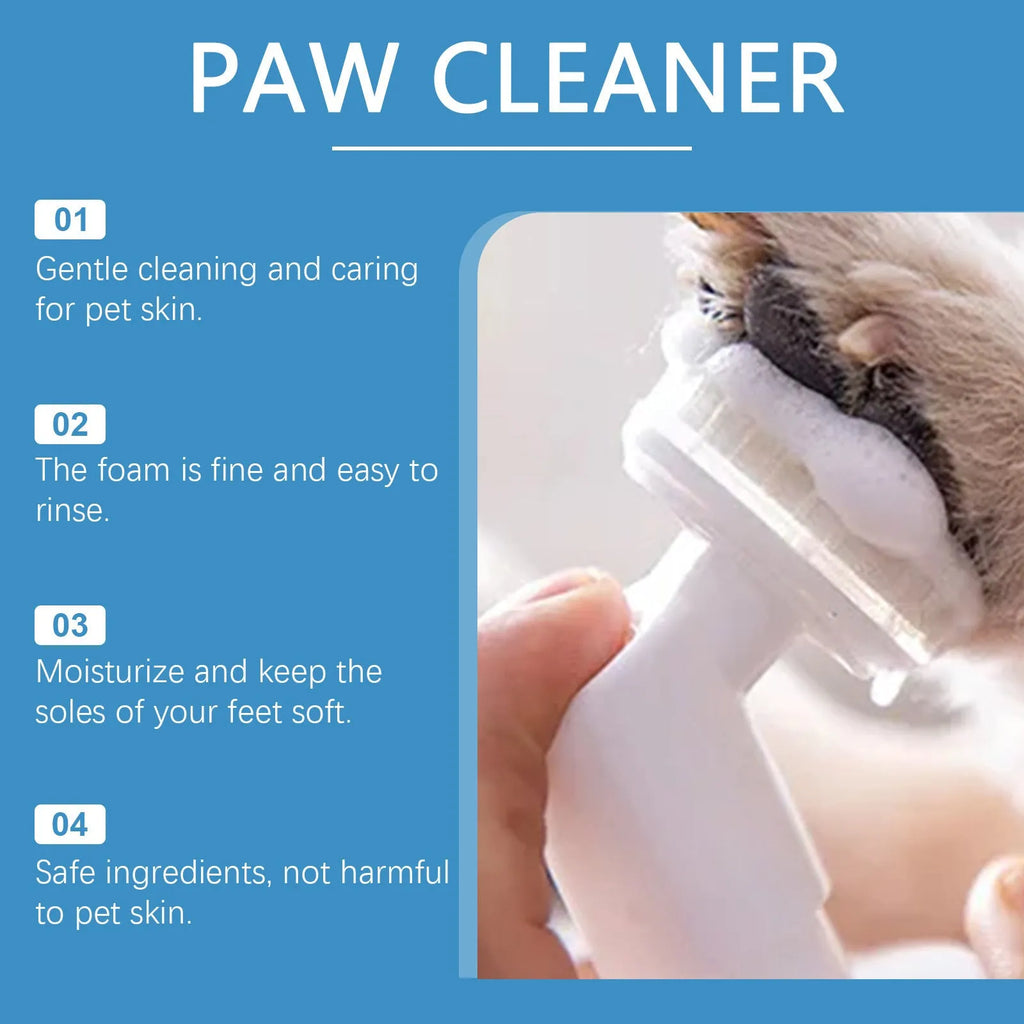 100ml pet foot cleaning foam for dogs and cats with camellia and aloe extracts