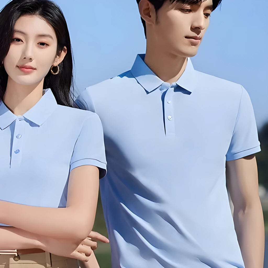 Men's cotton short sleeve pullover shirt in multiple colours with regular fit for summer work wear