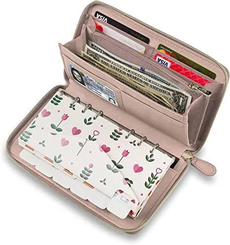 Slim PU leather anti-theft RFID blocking card holder wallet shown in multiple colour options.