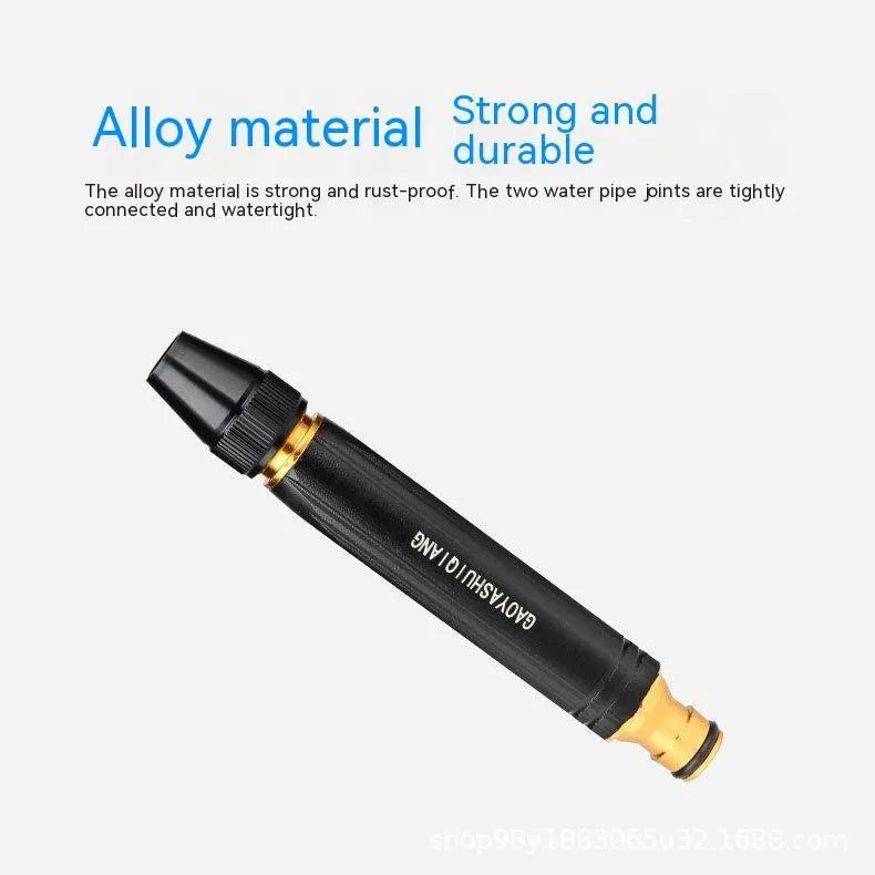 Black diamond alloy car wash water gun with straight spray pattern