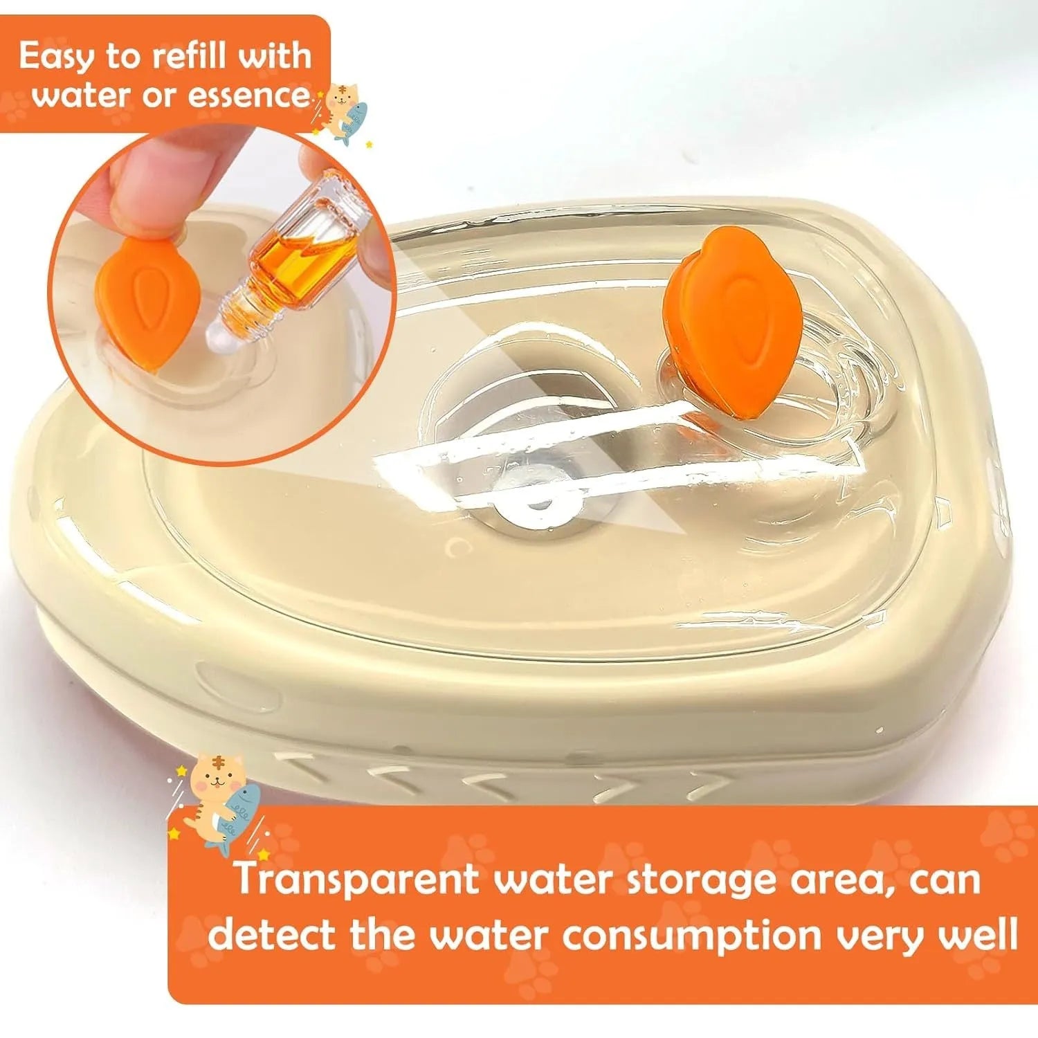 Yellow 4 in 1 cat steam brush with ringworm detector and silicone grooming teeth