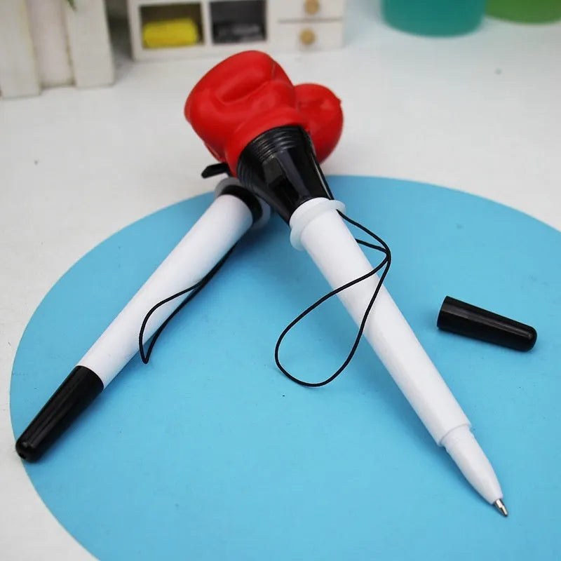 Four pressure relief pens with plug-in sleeve mechanisms and 0.7mm bullet tips