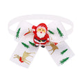 Red and green Christmas bow tie pet accessory for dog or cat collar with British style design