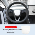 White steering wheel patch decorative protective shell for vehicle interior renewal