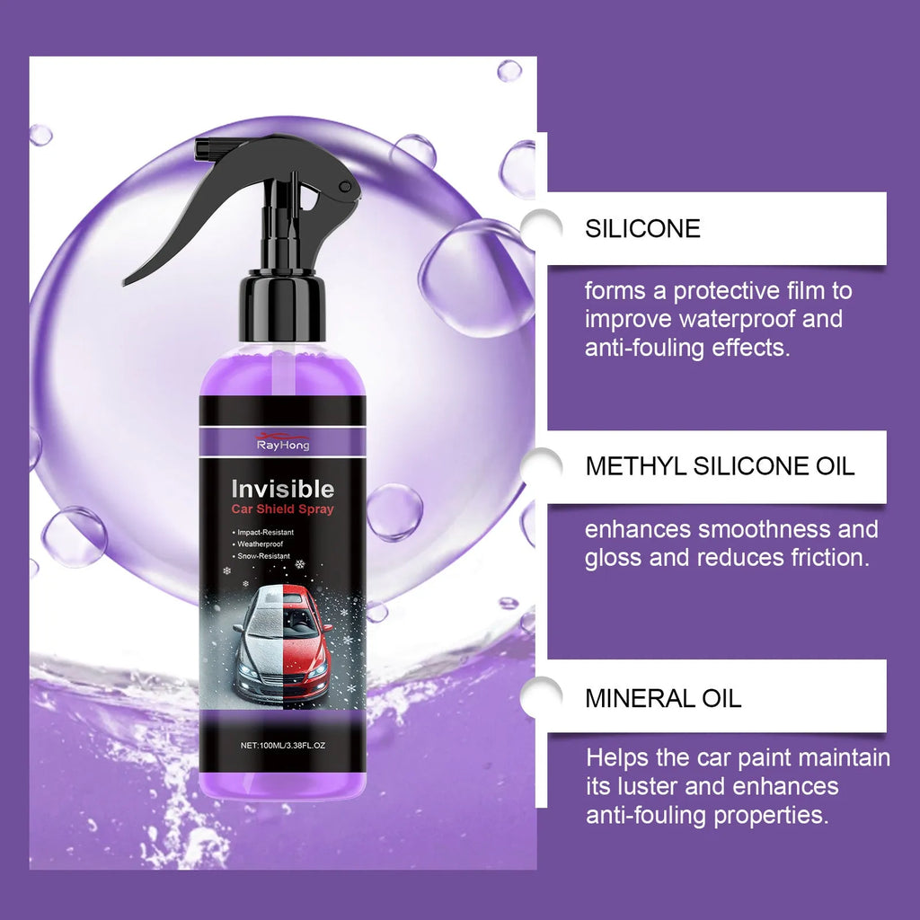 100ml car coating protective spray bottle for scratch-proof and gloss enhancement on automotive paint.