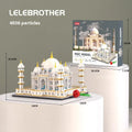 Castle building blocks set Taiji Mausoleum 20cm height 4036 pieces light colour version