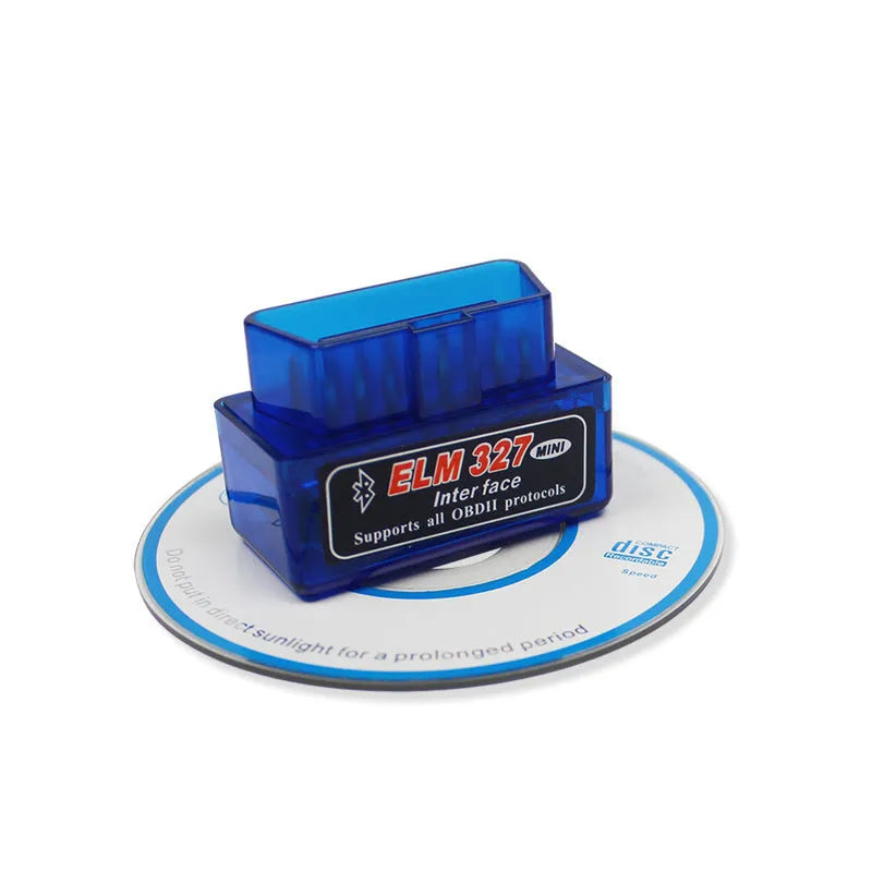 Bluetooth OBD2 automotive fault code scanner with compact design for vehicle diagnostics