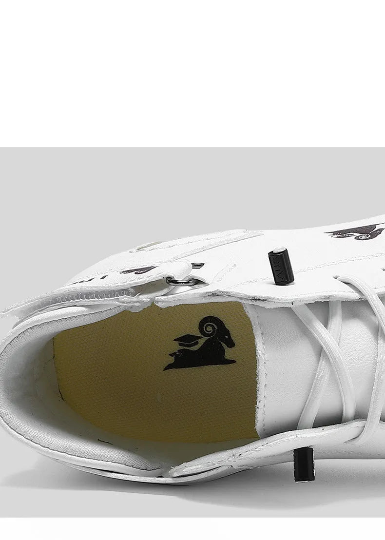 Octopus men's high top casual shoes in khaki colour with round toe and flat heel