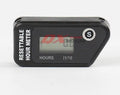 Black waterproof LCD maintenance reminder timer for ATV, motorcycle, motorboat, and generator engines.
