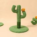 Cactus design cat scratching pole climber and large coconut tree scratch board toy for pets.
