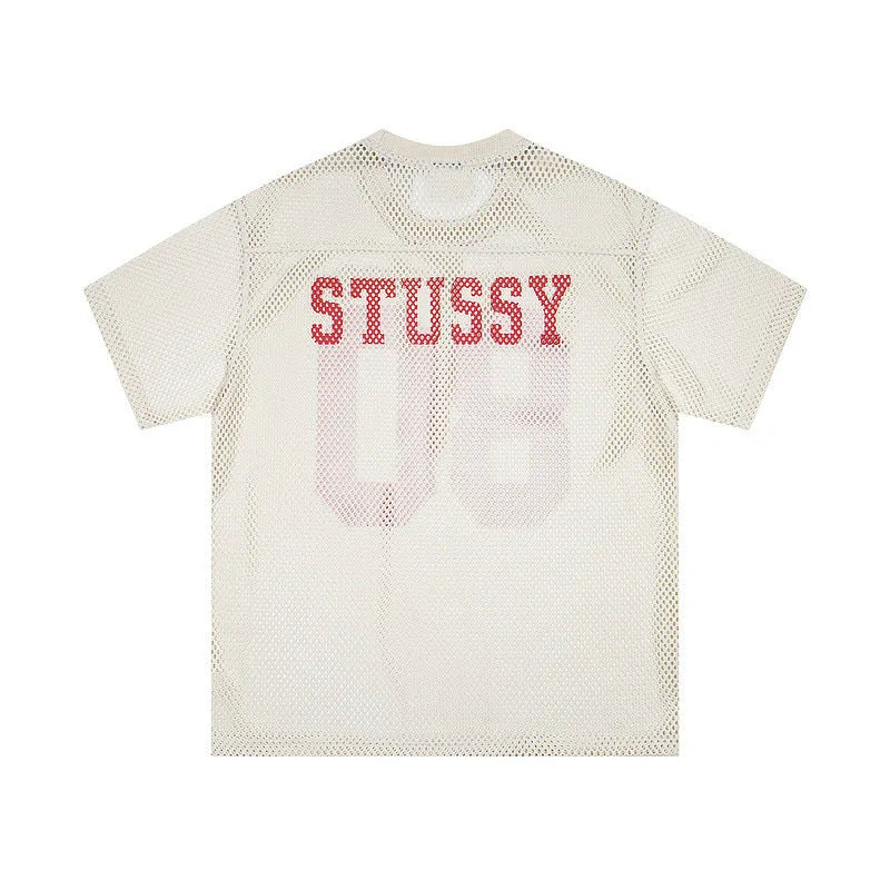 Cotton letter print loose fit short sleeve t-shirt in black pullover style for casual wear