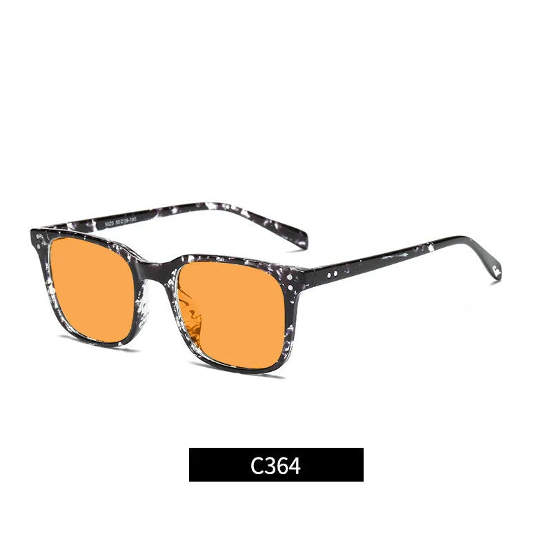Orange lens anti-blue light glasses with a TR90 frame, shown in one of eleven available colour options.