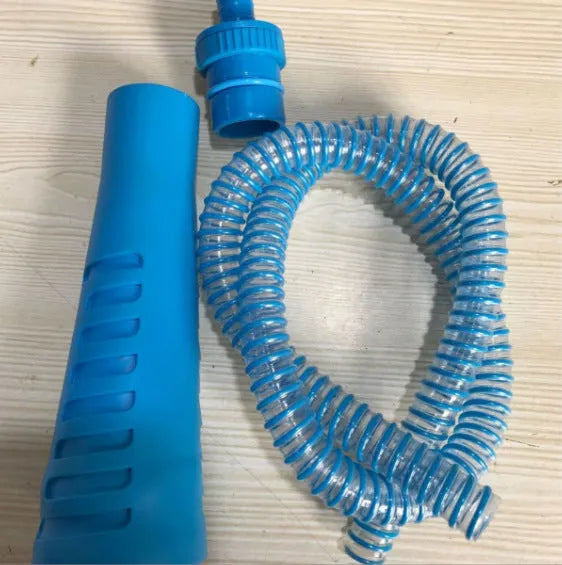Blue plastic suction pipe attachment for vacuum cleaner with 114cm length for washing machine dust removal