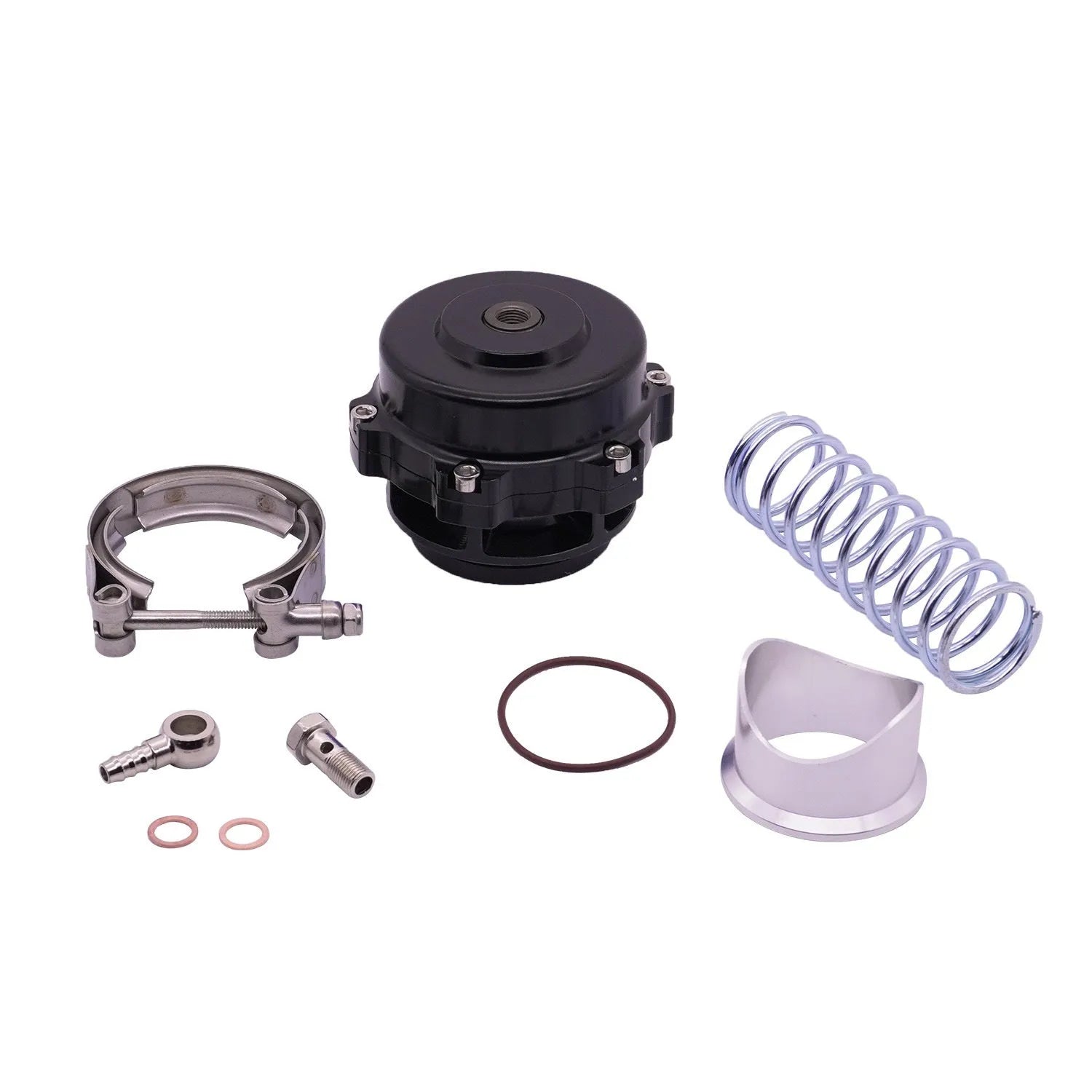 Aluminium turbo air inlet pipe for BMW N54 N55 engine with pressure relief valve in red colour