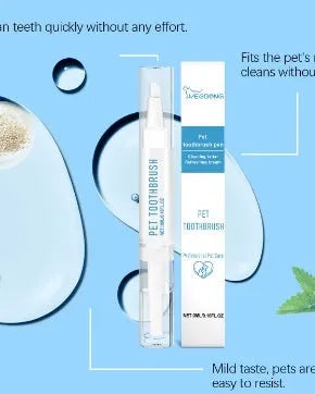 Soft Breath Care pet toothbrush pen with 3ml toothpaste for dog and cat dental cleaning