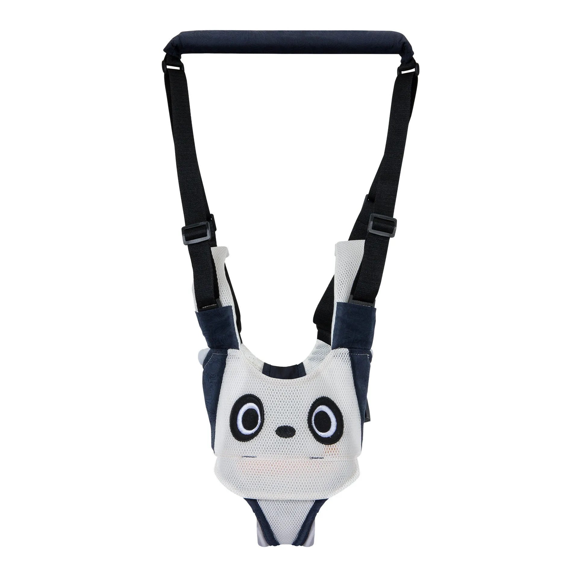 Baby walking harness belt in blue colour with crotch support for toddler walking practice