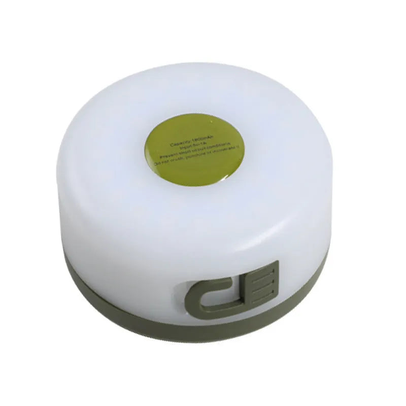 Rechargeable outdoor tent string lighting with 30 LEDs along 8 metres of flexible material
