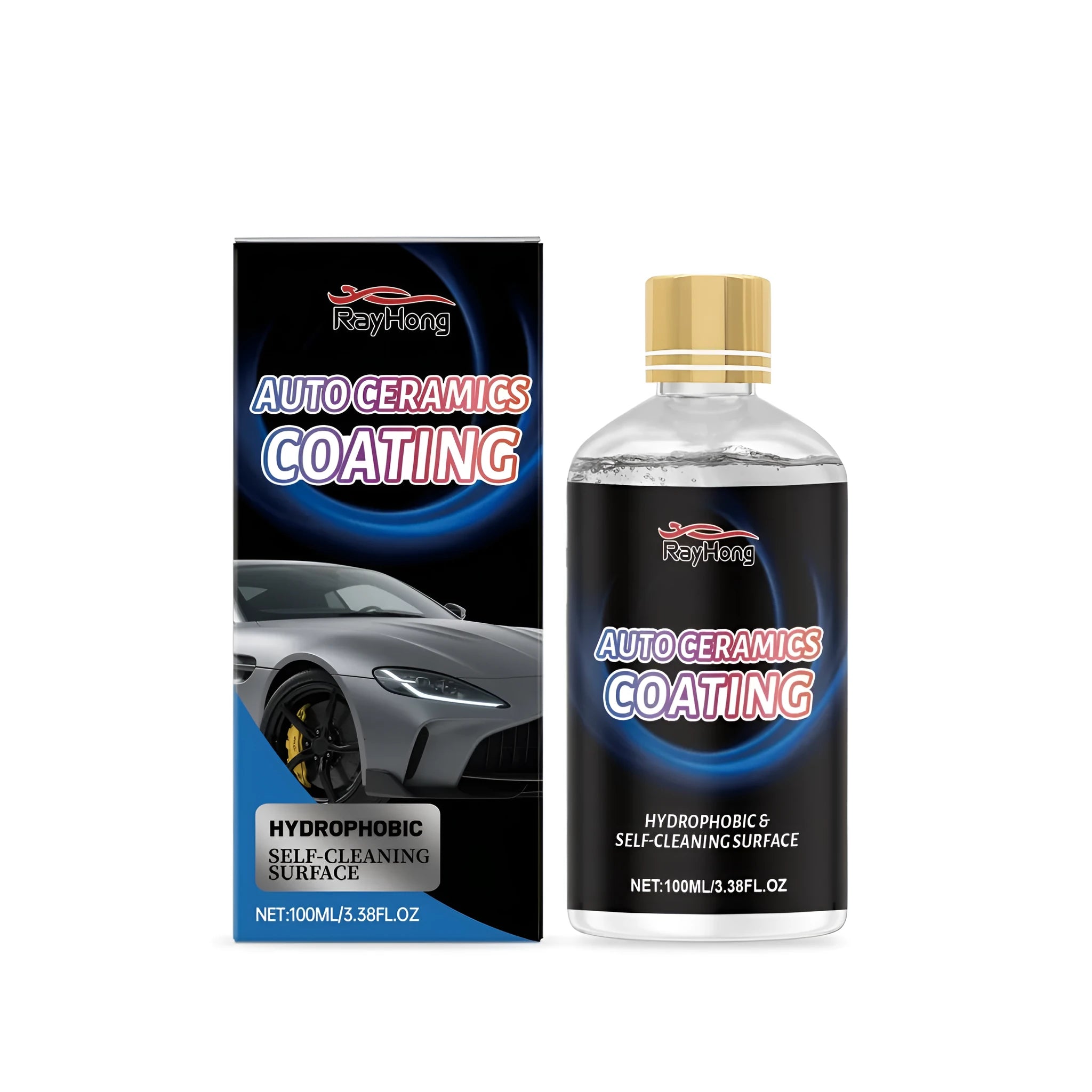 100 ml bottle of PTFE automotive ceramic coating liquid spray for car paint protection.