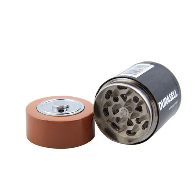 Black zinc alloy modelling grinder with 55mm diameter showing multiple functions including USB port and LED light