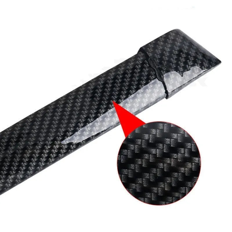 Automobile streamer tail LED turn signal strip showing red and colourful lighting patterns