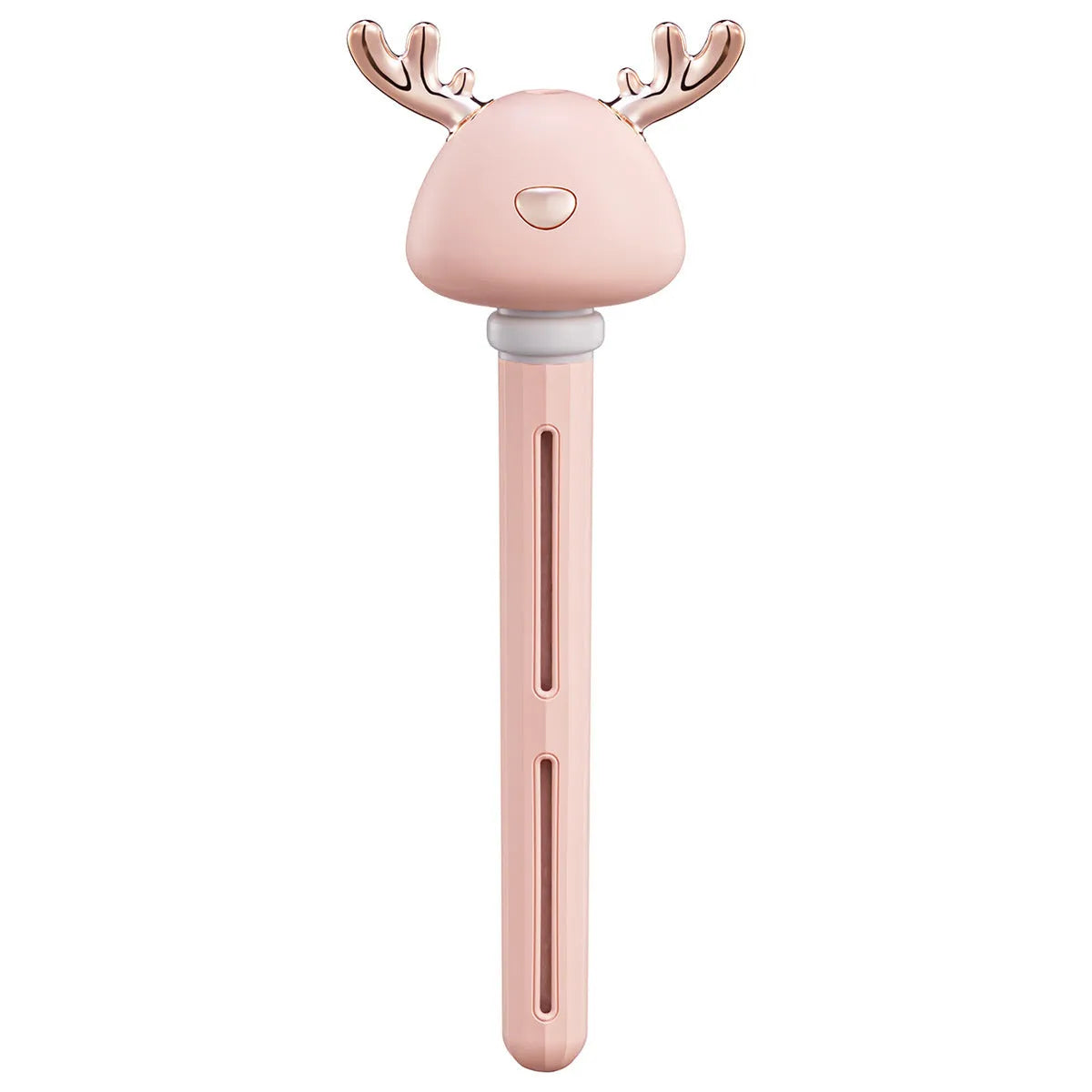 Mini USB ultrasonic humidifier, columnar deer antler design, 84x47x233mm, 1 litre tank, Fawn White