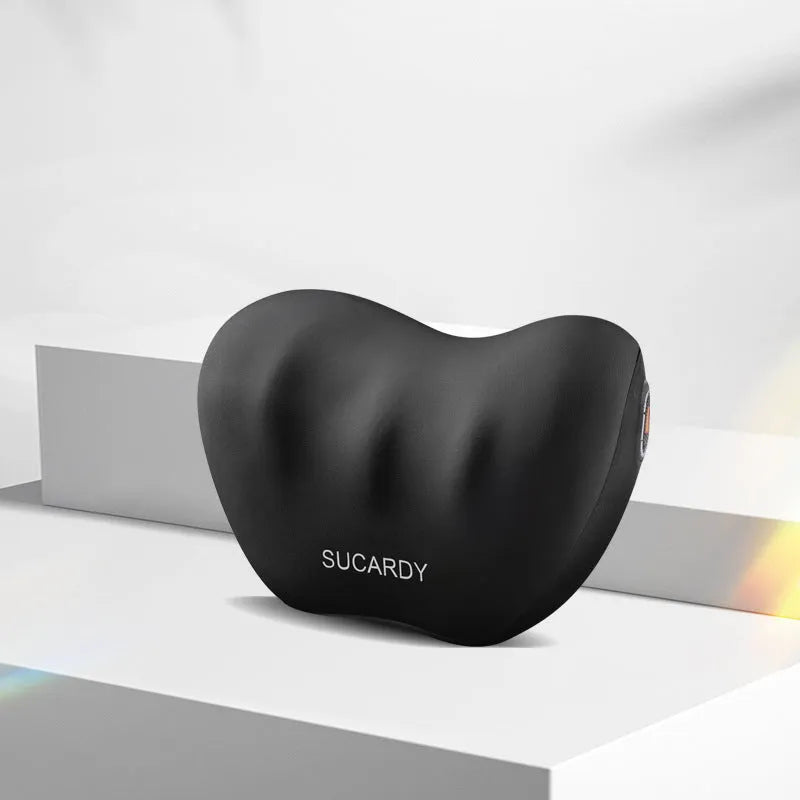 Memory foam lumbar support and neck pillow set for car seats in six colour options
