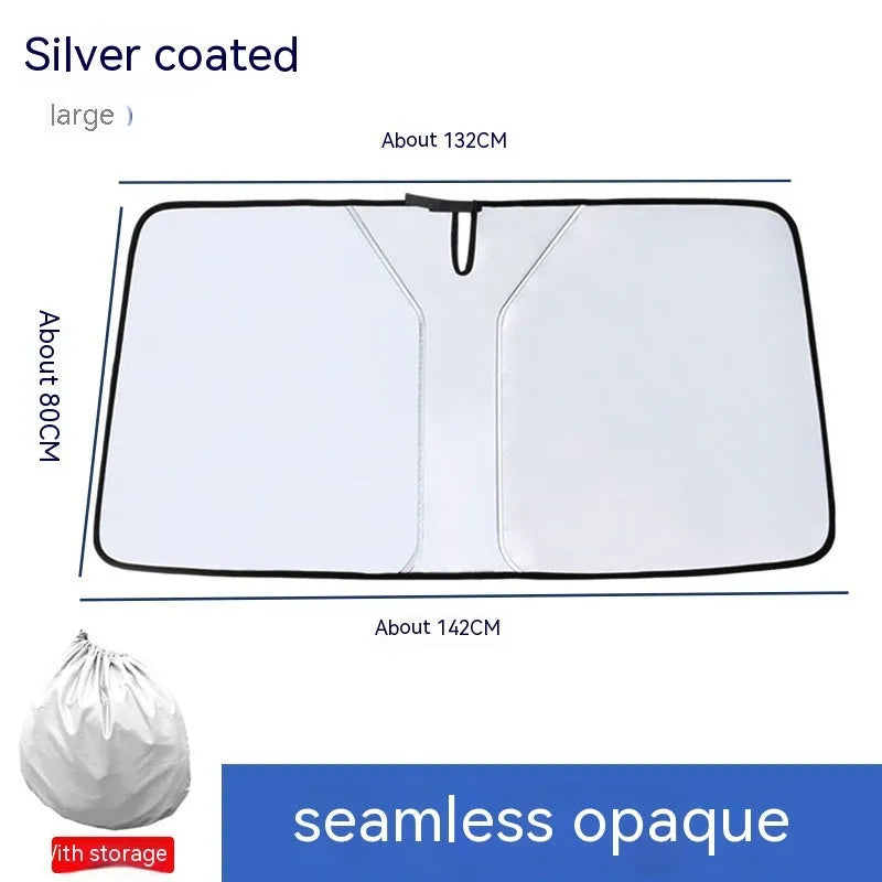 Car double ring front shield sun shade for windscreen sun protection.