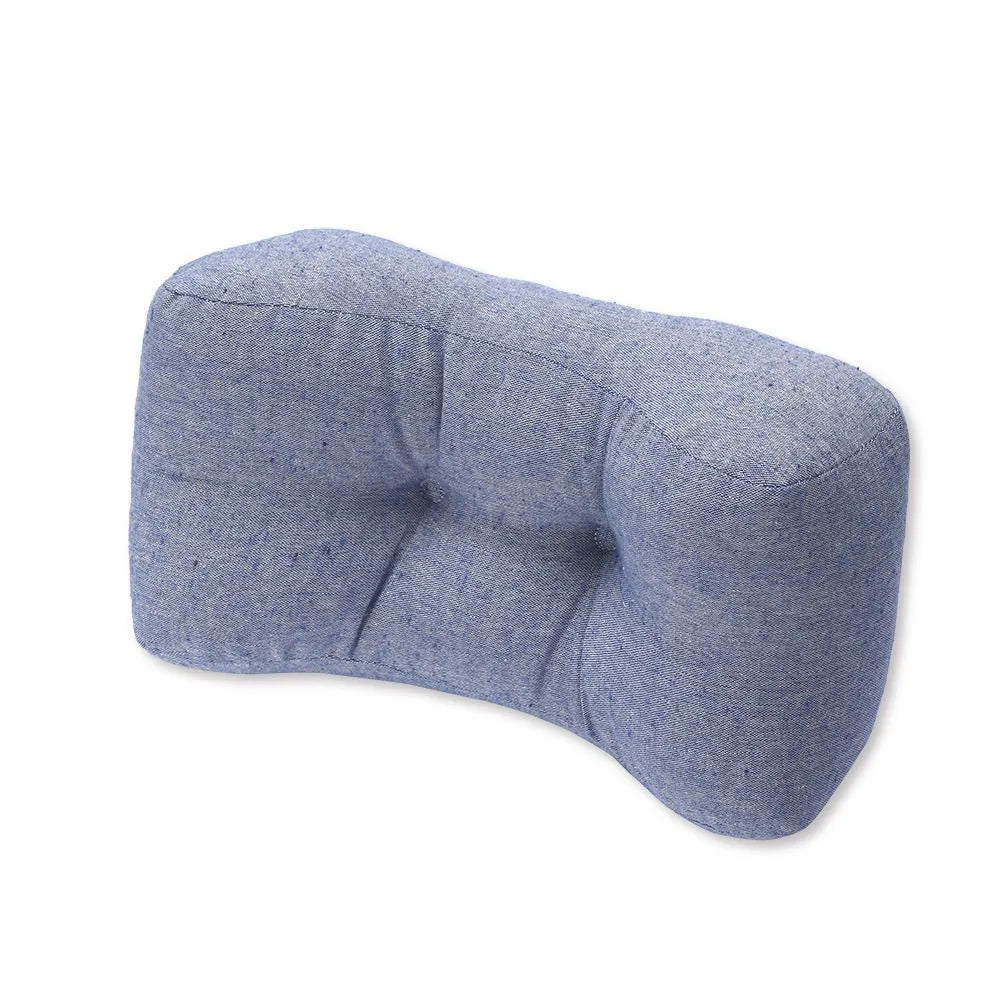 Home office thickened multifunctional cushion in beige linen cotton, 43x15x21cm, simple modern style.