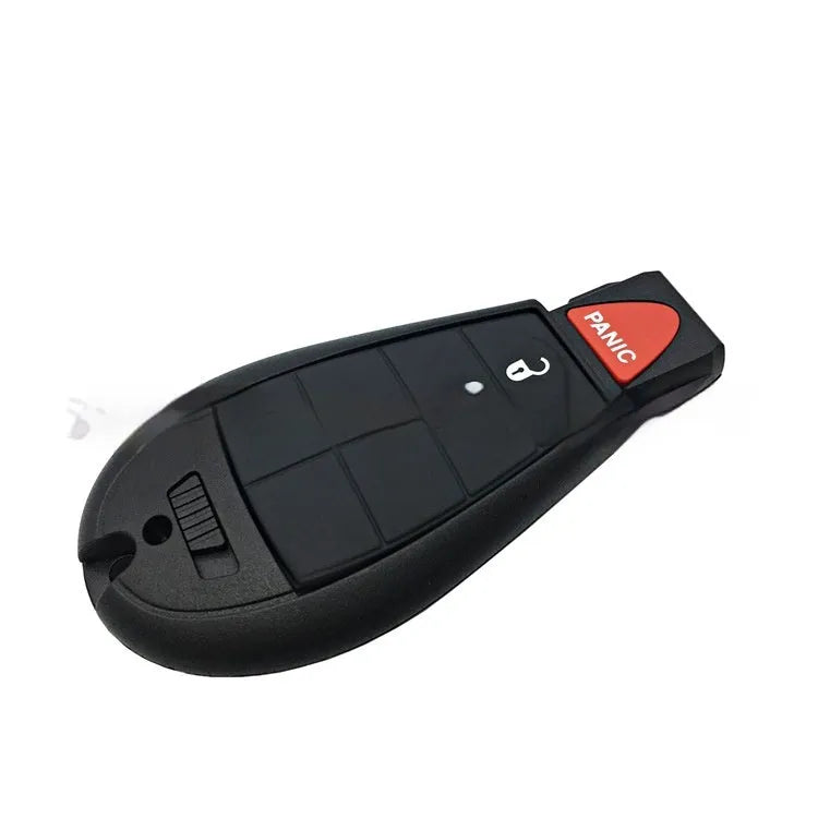 Chrysler Dodge replacement car key shell in ABS plastic with brass contacts, dimensions 85x42x15mm.