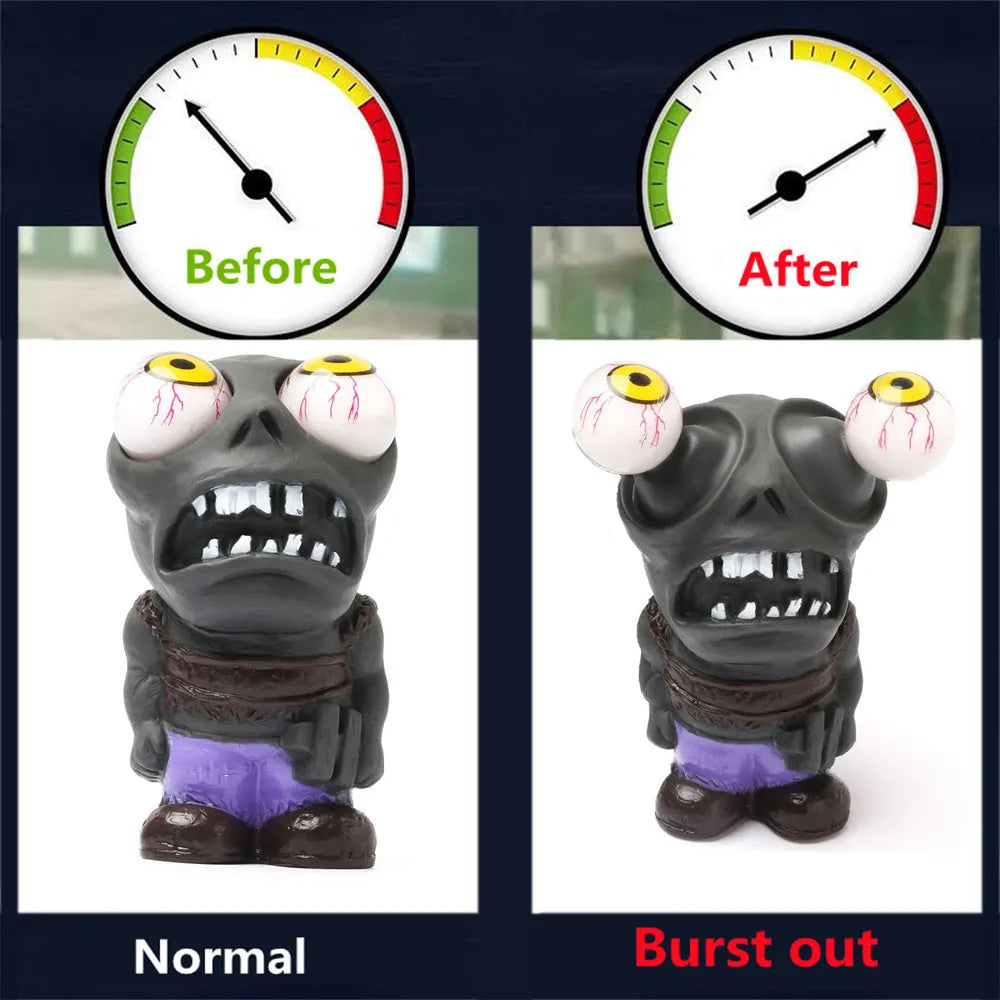 Turbo car blow-off valve sound simulator kit with zombie doll, pressure valve, and copper fittings