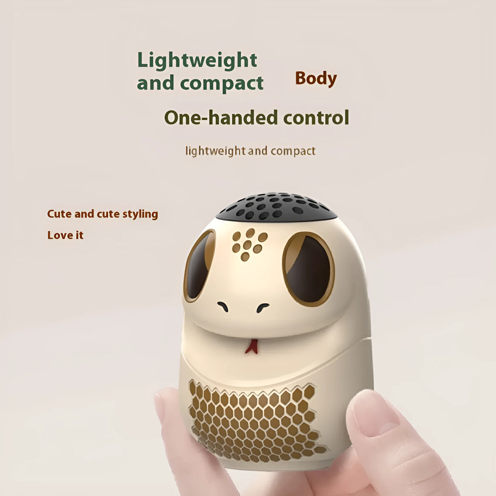 TK900 white cartoon-themed portable Bluetooth speaker with card insertion slot and LED lighting