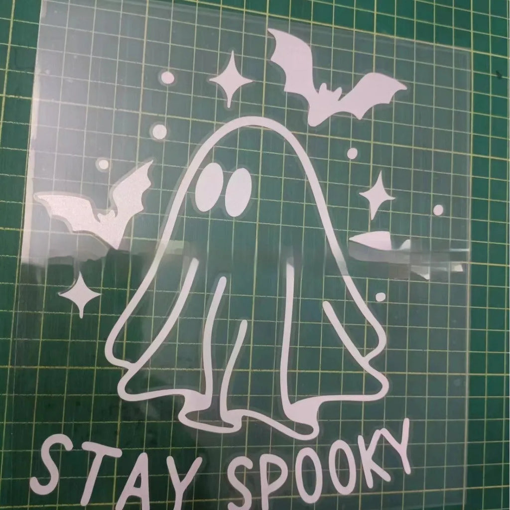Halloween ghost bat reflective car body sticker 20x18.1cm nine colour options vinyl decal