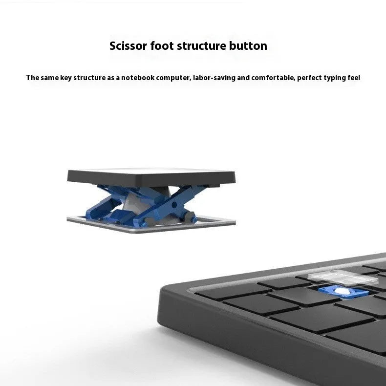 Three-in-one wireless Bluetooth keyboard with touch pad, leather sheath and stand for tablets