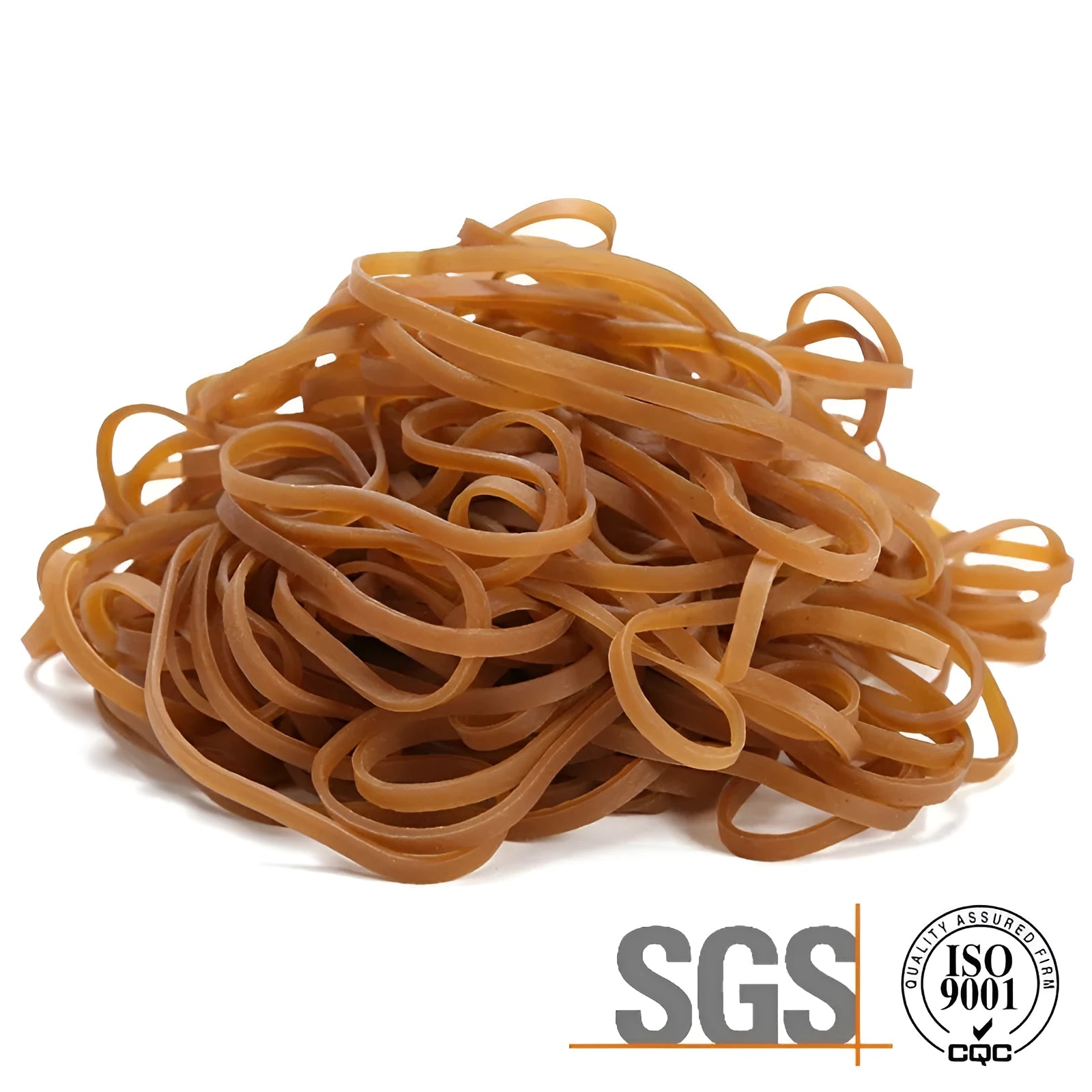 Natural rubber circular elastic bands in bulk 500g bag for craft and organisation