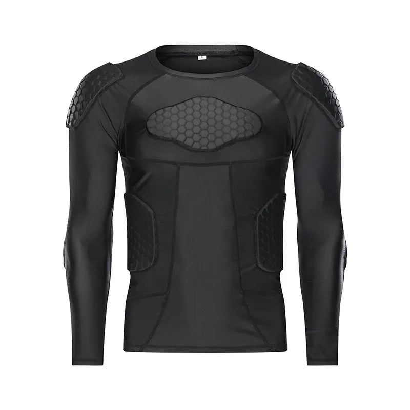 Olive anti-collision football training suit set including T-shirt, vest, and shorts on display