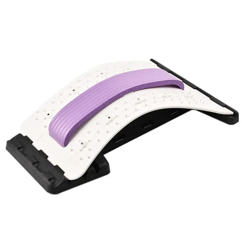 Lumbar vertebra retractor waist brace in blue black with PP fabric, needle magnetic three-gear massage and cotton strips