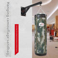 Canvas hanging boxing sandbag in hollow 60cm to 120cm sizes, camouflage or canvas style