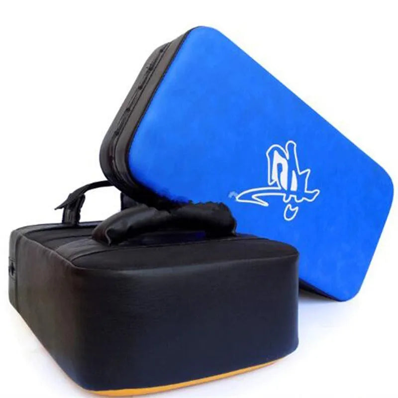 Blue vertical square foot sanda boxing training target made of thickened PU material