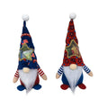 Two faceless Rudolf-themed cloth doll candy bags measuring 32cm by 12cm with suit style decoration