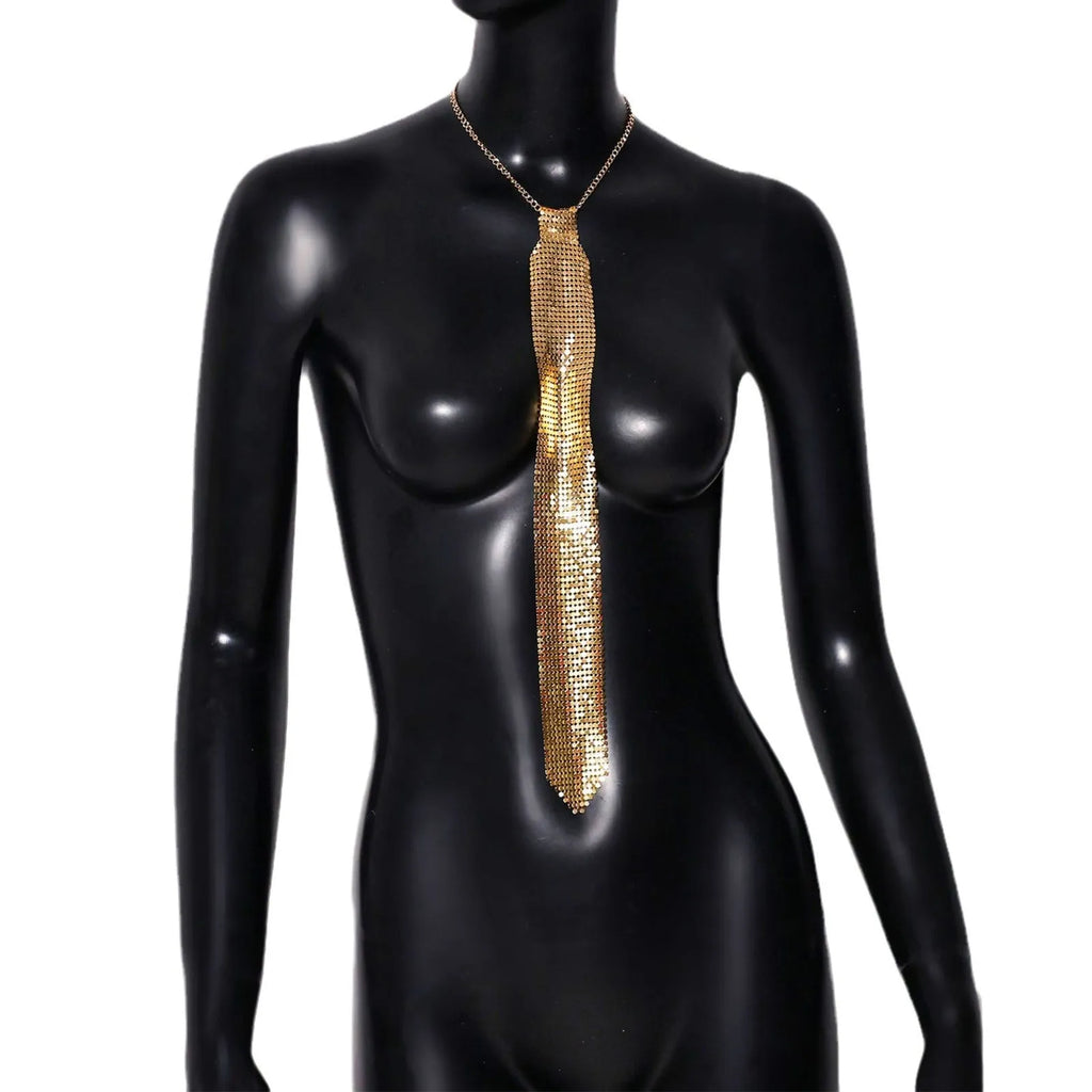 Metallic sequined bow tie in silver colour with arrow design for parties and music festivals