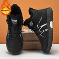 Pair of warm Martin boots with stitched artificial PU upper and PVC sole, shown in black or khaki