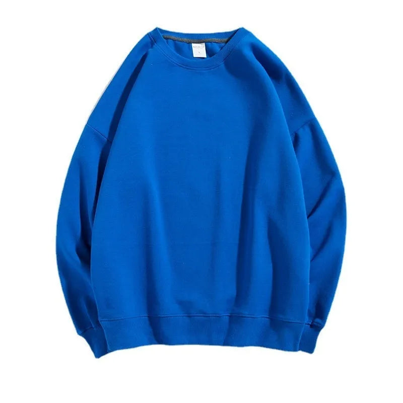 Women's loose black cotton off-the-shoulder sweater pullover with long sleeves.