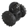 Interactive Dog Treat Leaking Toy puzzle tumbler slow dispenser for small large dogs, black colour with treat inside