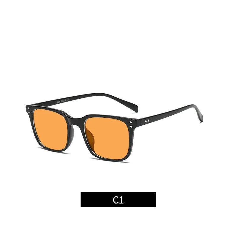 Orange lens anti-blue light glasses with a TR90 frame, shown in one of eleven available colour options.