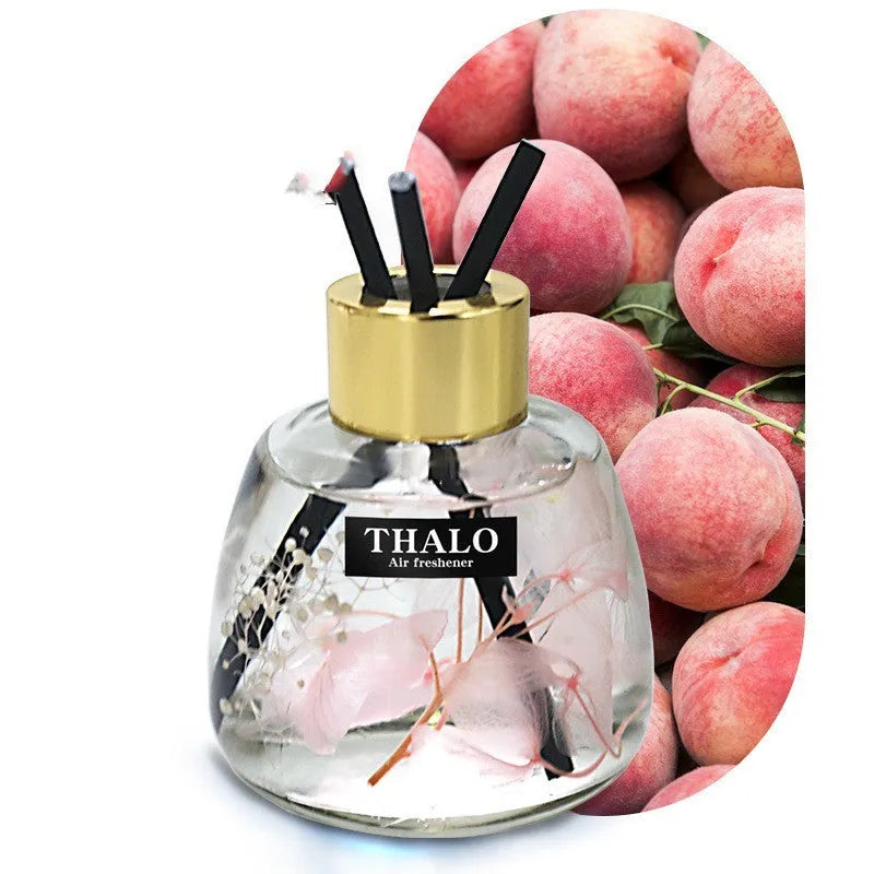 Creative glass bottle car perfume ornament for loose incense automotive decoration.