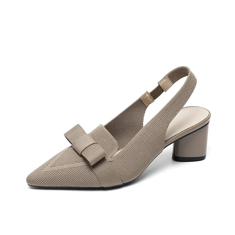 Women's closed toe high heel sandals with ankle strap in butterfly colours